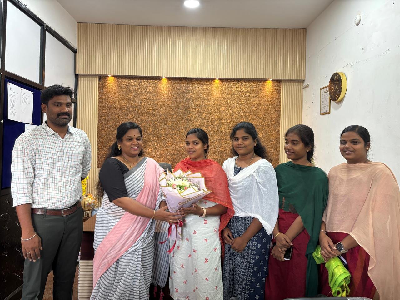 Honouring the Assistant Director of Mines