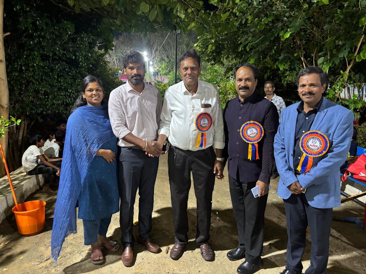 Meeting with the Retired ISRO Director and the Correspondent of P.R. School, Andipatti